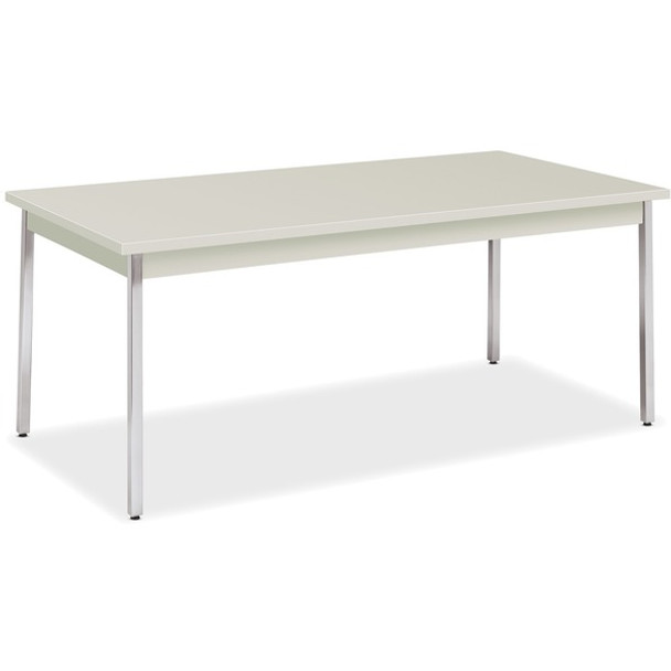 HON Utility Table, 72"W x 36"D - For - Table TopNatural Rectangle Top - Chrome Four Leg Base - 4 Legs x 72" Table Top Width x 36" Table Top Depth x 1.13" Table Top Thickness - 29" Height - Assembly Required - 1 Each