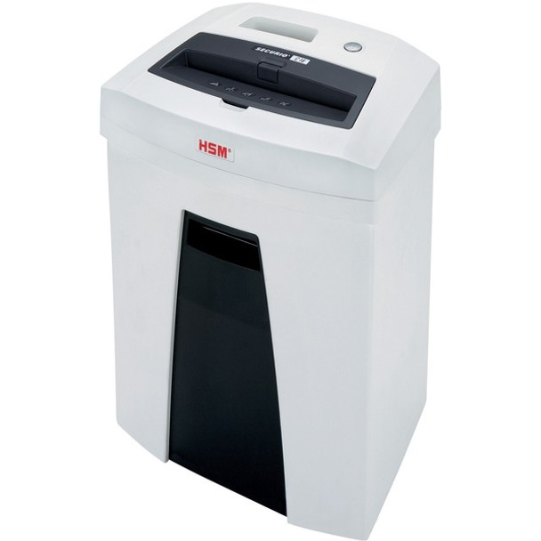 HSM SECURIO C16 - 5/32" x 1" - Particle Cut - 7 Per Pass - for shredding Staples, Paper, Paper Clip, Credit Card - 0.156" x 1" Shred Size - P-4/T-4/E-3/F-1 - 8.86" Throat - 6.60 gal Wastebin Capacity - White - TAA Compliant