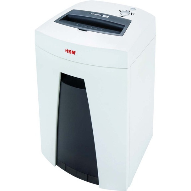 HSM SECURIO C18 - 1/4" - Continuous Shredder - Strip Cut - 19 Per Pass - for shredding Staples, Paper, Paper Clip, Credit Card, CD, DVD - 0.250" Shred Size - P-2/O-2/T-2/E-2 - 9.06" Throat - 6.60 gal Wastebin Capacity - White, Black - TAA Compliant