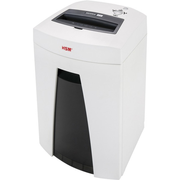 HSM SECURIO C18 - 1/16" x 5/8" - Particle Cut - 7 Per Pass - for shredding Staples, Paper, Paper Clip, Credit Card - 0.063" x 0.625" Shred Size - P-5/T-5/E-4/F-2 - 9.06" Throat - 6.60 gal Wastebin Capacity - White