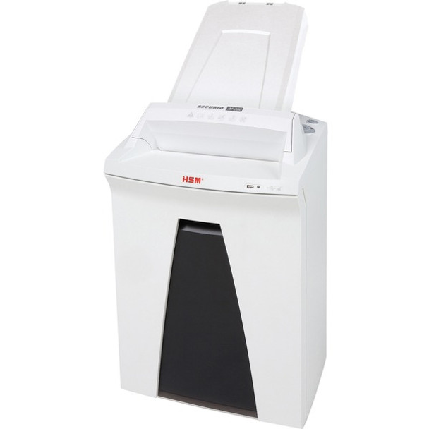 HSM Securio AF300C Micro Cut Shredder - Continuous Shredder - Micro Cut - 300 Per Pass - for shredding Staples, Paper - White