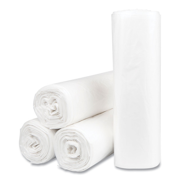 High-Density Commercial Can Liners Value Pack, 30 gal, 9 mic, 30" x 36", Natural, 25 Bags/Roll, 20 Interleaved Rolls/Carton