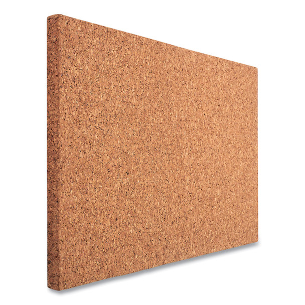 iDesign Frameless Cork Bulletin Board, 46 x 36, Tan Surface