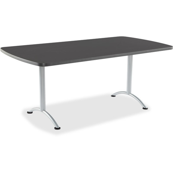 Iceberg Arc Fixed Height Table 36X72 Rectangular, Graphite - For - Table TopRectangle Top - 72" Table Top Length x 36" Table Top Width - Assembly Required - Graphite - 1 Each