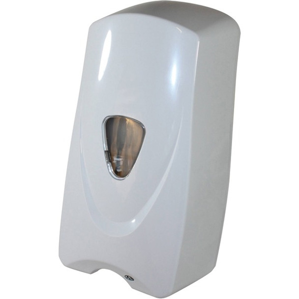 Foameeze Bulk Foam Sensor Soap Dispenser with Refillable Bottle - Automatic - 1.06 quart Capacity - Support 4 x C Battery - White - 1Each