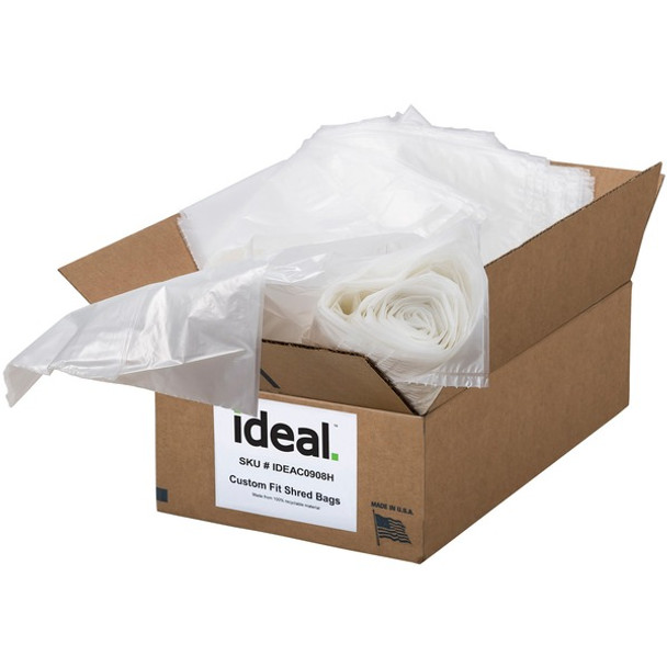 ideal. Shredder Bags for shredder models 2360, 2404, 2465, & 2445 - 12 gal - 30" Height x 24" Width - 80/Carton - Plastic