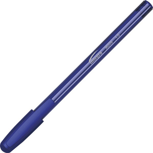 Integra 1.0 mm Tip Ink Pen - Medium Pen Point - 1 mm Pen Point Size - Blue Liquid Ink - Blue Barrel - 60 / Pack