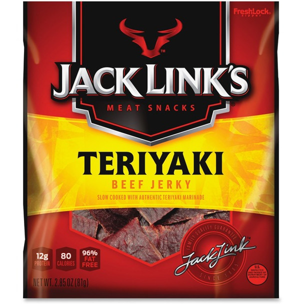 Jack Link's Teryiaki Beef Jerky Snacks - Teriyaki - 2.85 oz - 1 Bag