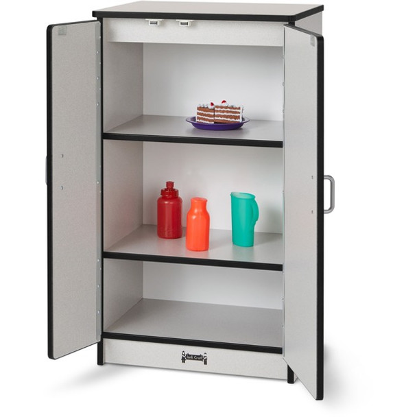 Rainbow Accents - Culinary Creations Kitchen Refrigerator - Black - 1 Each - Black, Gray, Chrome