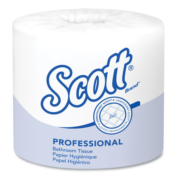 Essential Standard Roll Bathroom Tissue for Business, Septic Safe, 1-Ply, White, 1,210 Sheets/Roll, 80 Rolls/Carton