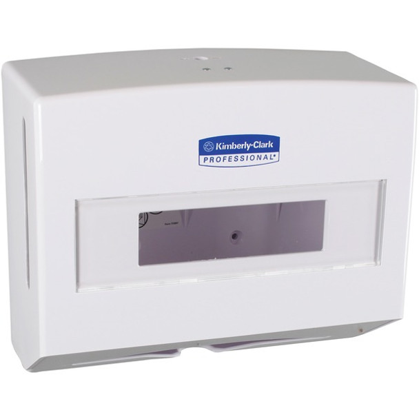 Kimberly-Clark Professional Compact Towel Dispenser - 9" Height x 10.8" Width x 4.8" Depth - White - Compact, Lockable - 1 / Carton