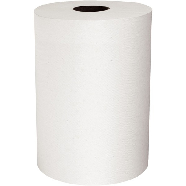 Scott Slimroll Hard Roll Towels - 8" x 580 ft - 4176 Sheets/Roll - White - Absorbent - 6 / Carton