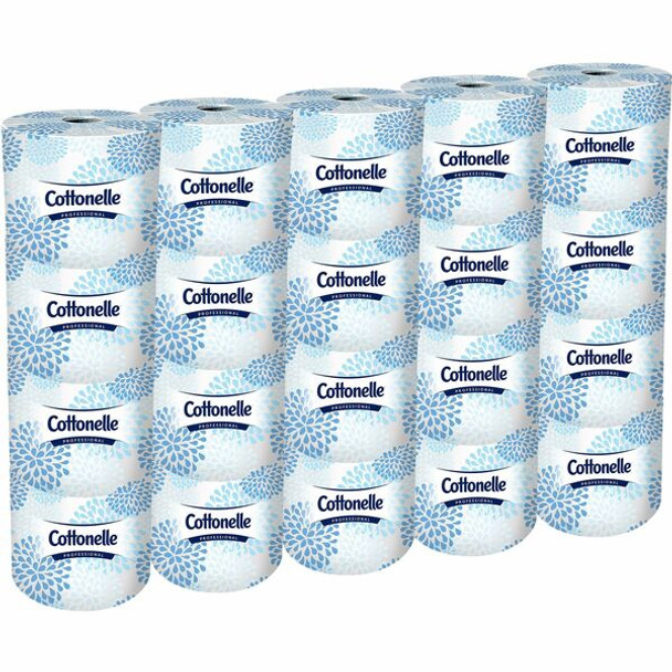 Cottonelle Professional Standard Roll Toilet Paper - 2 Ply - 4" x 4" - 451 Sheets/Roll - White - Soft - For Washroom - 20 / Carton