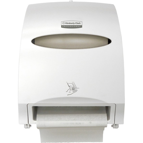 Kimberly-Clark Professional Electronic Touchless Roll Towel Dispenser - Touchless Dispenser - 15.8" Height x 12.7" Width x 9.6" Depth - White - Refillable, Jam Resistant, Key Lock - 1 / Carton