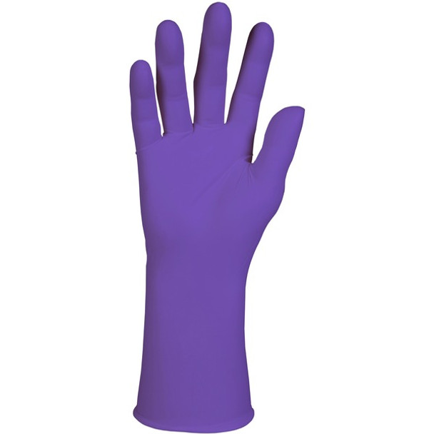 KIMTECH Purple Nitrile Exam Gloves - 12" - Small Size - Purple - Tear Resistant, Durable, Textured Fingertip, Latex-free - For Chemotherapy - 500 / Carton - 6 mil Thickness