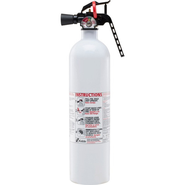 Kidde Fire Kitchen Fire Extinguisher - Lightweight, Non-toxic, Corrosion Resistant, Impact Resistant, Rust Resistant - White