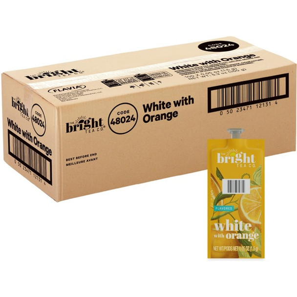 The Bright Tea Co. White with Orange White Tea Freshpack - 100 / Carton