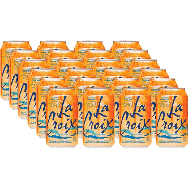 LaCroix Flavored Sparkling Water - Orange Flavor - 12 fl oz (355 mL) - 24 / Carton