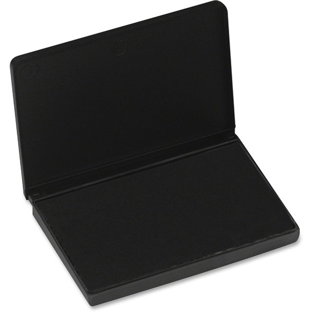 CLI Stamp Pad - 1 Each - 2.8" Width x 4.3" Length - Felt Pad - Black Ink - Black