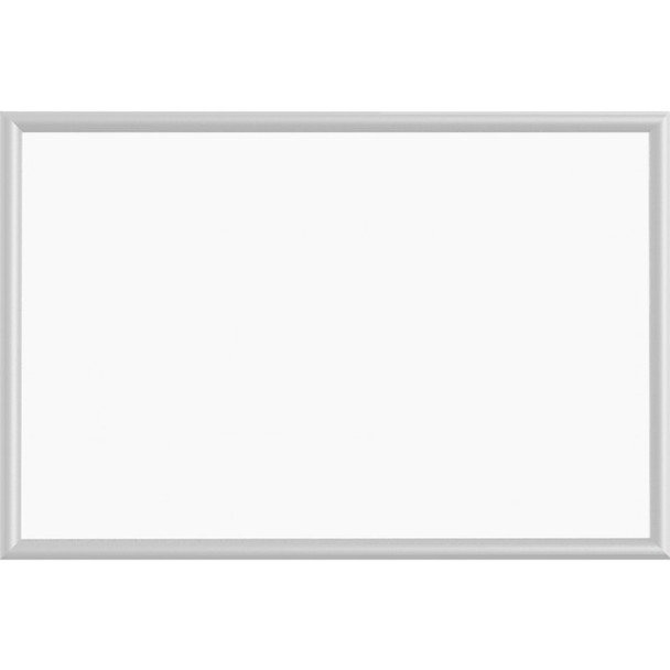 Lorell Aluminum Frame Dry-erase Board - 36" (3 ft) Width x 24" (2 ft) Height - White Styrene Surface - White Aluminum Frame - Rectangle - 1 Each