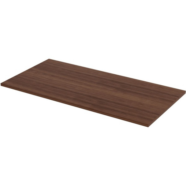 Lorell Quadro Straight Edge Walnut Tabletop - For - Table TopWalnut Rectangle Top x 60" Table Top Width x 30" Table Top Depth x 1" Table Top Thickness - Assembly Required - 1 Each