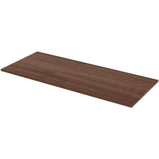 Lorell Utility Table Top - For - Table TopWalnut Rectangle, Laminated Top - Adjustable Height x 72" Table Top Width x 30" Table Top Depth x 1" Table Top Thickness - Assembly Required - 1 Each