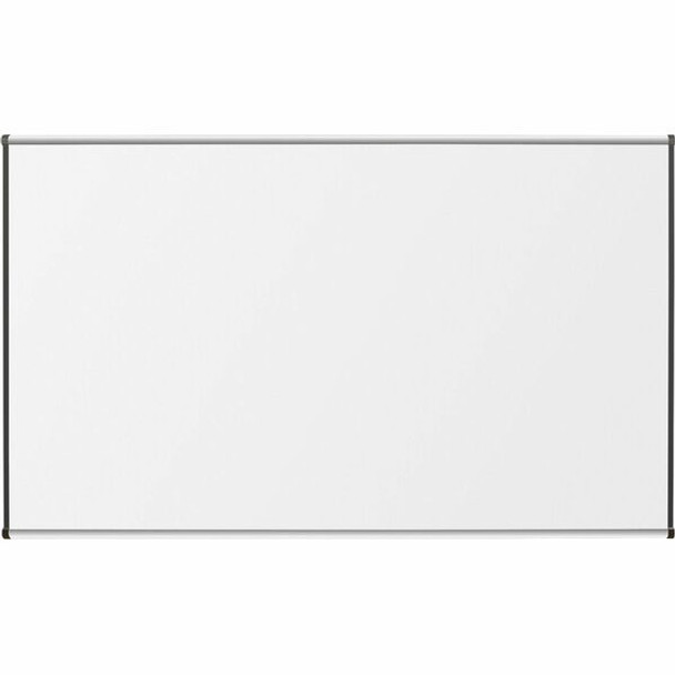 Lorell Marker Board - 72" (6 ft) Width x 48" (4 ft) Height - Porcelain Enameled Steel Surface - Satin Aluminum Frame - Magnetic - Ghost Resistant - Assembly Required - 1 Each