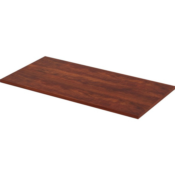 Lorell Utility Table Top - For - Table TopCherry Rectangle, Laminated Top - 48" Table Top Length x 24" Table Top Width x 1" Table Top Thickness - Assembly Required - 1 Each