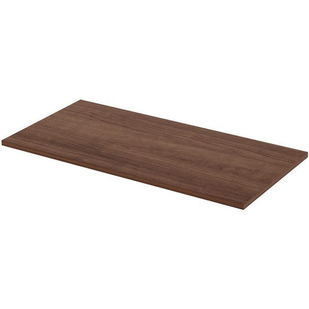 Lorell Utility Table Top - For - Table TopWalnut Rectangle, Laminated Top - 48" Table Top Length x 24" Table Top Width x 1" Table Top Thickness - Assembly Required - 1 Each