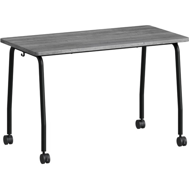 Lorell Training Table - For - Table TopLaminated Top - 29.50" Table Top Length x 23.63" Table Top Width x 1" Table Top Thickness - 47.25" Height - Assembly Required - Weathered Charcoal - Particleboard Top Material - 1 Each