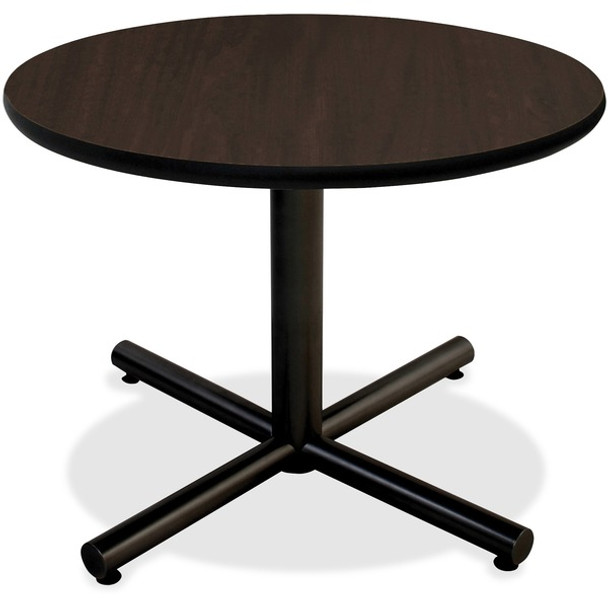 Lorell Hospitality Espresso Laminate Round Tabletop - For - Table TopRound Top x 1" Table Top Thickness x 36" Table Top Diameter - Assembly Required - Espresso, High Pressure Laminate (HPL) - Particleboard - 1 Each