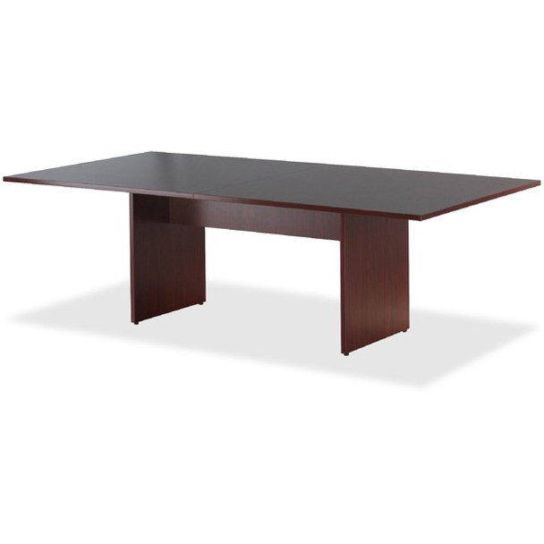 Lorell Essentials Conference Tabletop - For - Table TopRectangle Top x 48" Table Top Width x 96" Table Top Depth x 1.25" Table Top Thickness - 1" Height x 94.50" Width x 47.25" Depth - Assembly Required - Mahogany - 1 Each