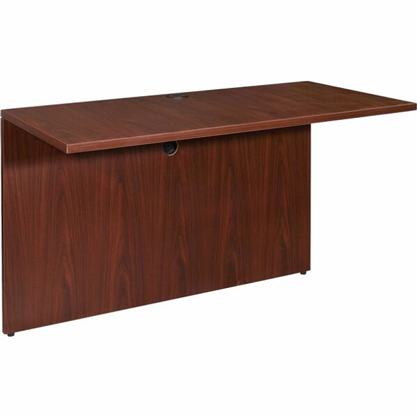 Lorell Essentials Bridge - 41.6" x 23.6" x 1" x 29.5" - Finish: Laminate, Mahogany - For Office