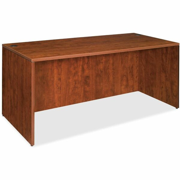 Lorell Essentials Rectangular Desk Shell - 70.9" x 35.4" x 29.5" - Finish: Cherry, Laminate