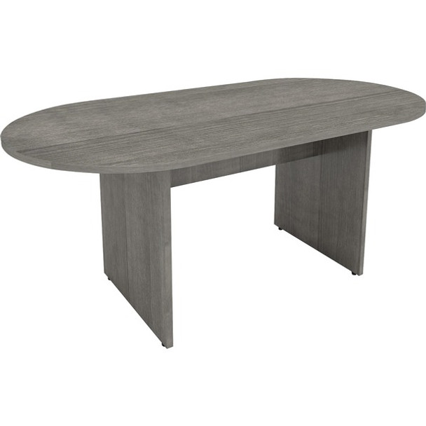 Lorell Weathered Charcoal Laminate Desking - 1.3" Top, 0" Edge, 72" x 29.5"36" - Finish: Weathered Charcoal, Laminate