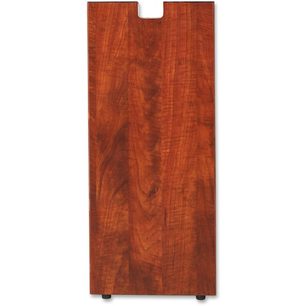 Lorell Cherry Laminate Credenza Leg - Rectangular Base - 28" Height x 11.75" Width x 1" Depth - Assembly Required - Cherry, Laminated - 1 Each