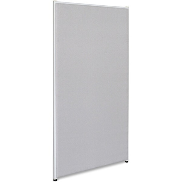 Lorell Gray Fabric Panels - 30.5" Width x 60" Height - Steel Frame - Gray - 1 Each