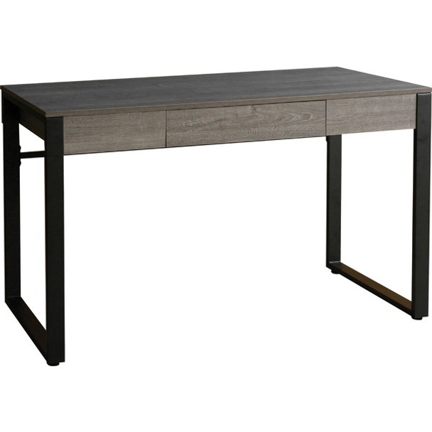 Lorell SOHO Table Desk - 47" x 23.5"30" - 1 Drawer(s) - Band Edge - Finish: Charcoal