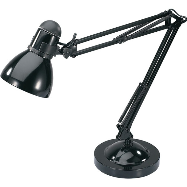 Lorell 10-watt LED Desk/Clamp Lamp - 10 W LED Bulb - Desk Mountable - Black - for Desk, Table