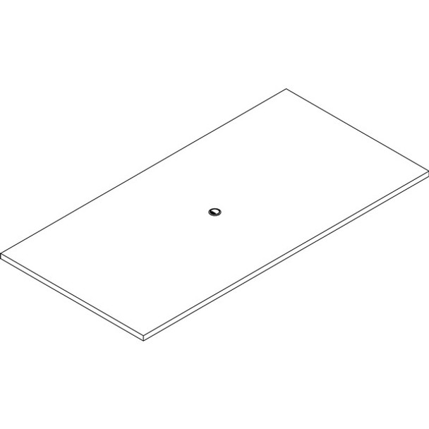 Lorell Prominence 2.0 Rectangular Conference Tabletop - For - Table TopEspresso Rectangle, Laminated Top x 96" Table Top Width x 48" Table Top Depth x 1.50" Table Top Thickness - Assembly Required - 1 Each