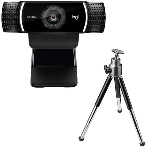 Logitech C922 Webcam - 2 Megapixel - 60 fps - USB 2.0 - 1920 x 1080 Video - Auto-focus - 78&deg; Angle - 1.2x Digital Zoom - Microphone - Computer, Notebook, Monitor