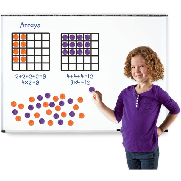 Learning Resources Giant Magnetic Array Set - Theme/Subject: Learning - Skill Learning: Multiplication, Addition, Number - 52 Pieces - 7+ - 1 / Set