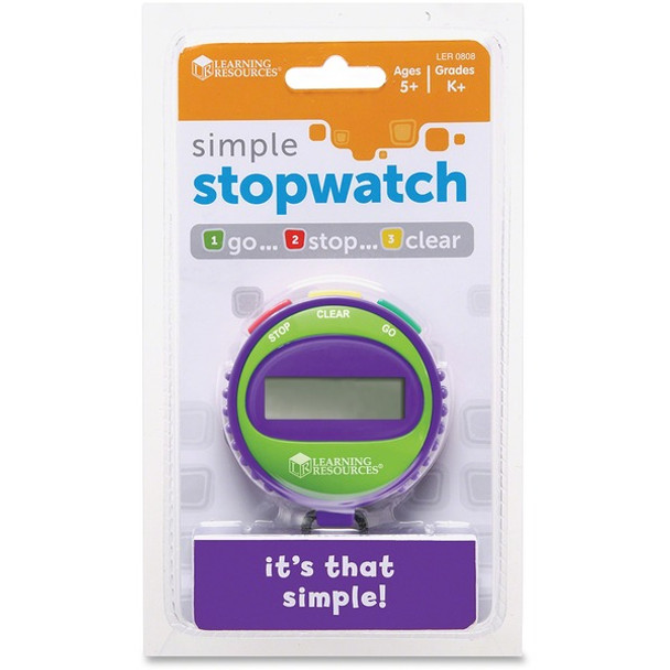 Learning Resources Simple Stopwatch - 1 Each