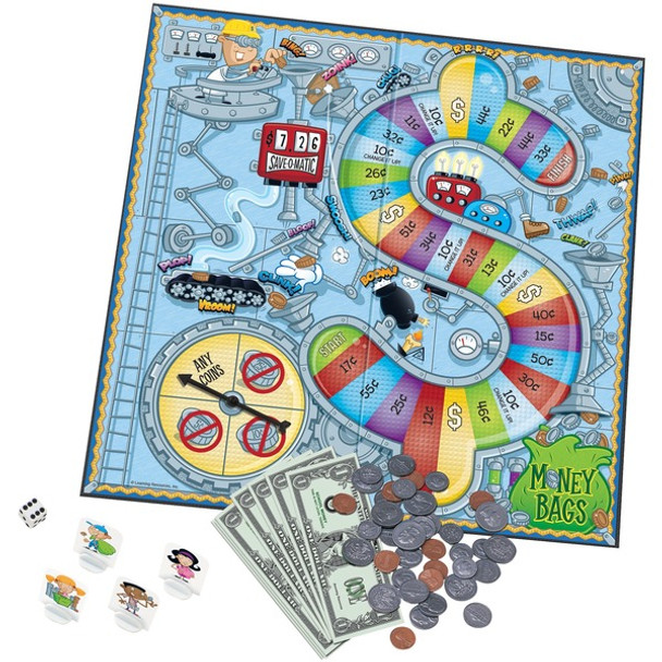 Learning Resources Money Bags Coin Value Game - Classic - 2 to 4 Players - 1 Each