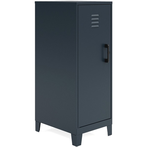 LYS SOHO Locker - 3 Shelve(s) - for Office, Home, Classroom, Playroom, Basement, Garage, Cloth, Sport Equipments, Toy, Game - Overall Size 42.5" x 14.3" x 18" - Black - Steel