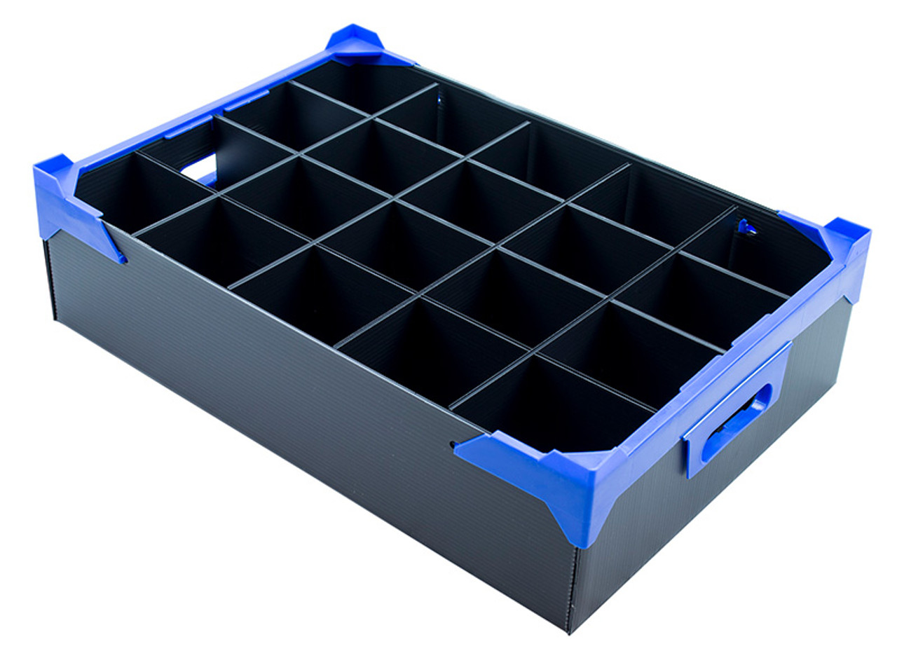 Corrugated Plastic Box Divider with 20 Cells