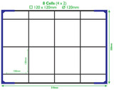 Correx Box Dividers 8 Cells