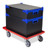 Tote Storage Boxes with Transport Trolley