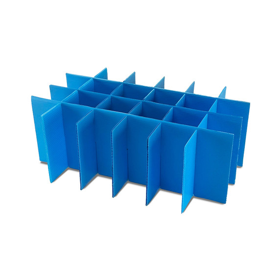 Blue Box Dividers 24 Cell Box Divider Inserts NV Boxes C220 Correx Storage Boxes