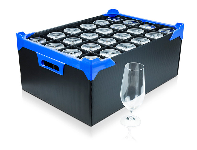 Pint Glass Storage Box for 24 Glasses